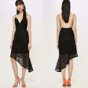 TopShop Black Asymmetrical dress